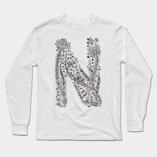 Letter N (Buu&Luu Alphabet) Long Sleeve T-Shirt